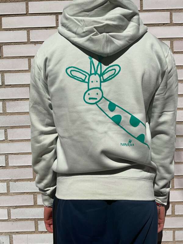 Sudaderas Con Cremallera Natural «Jirafas» - Imagen 2