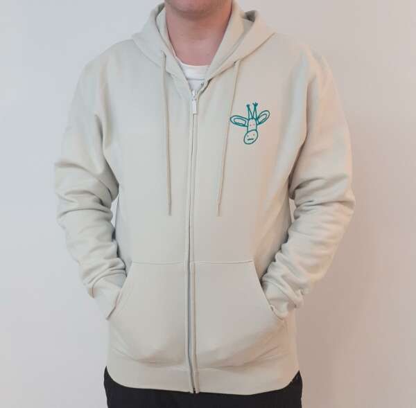 Sudaderas Con Cremallera Natural «Jirafas»