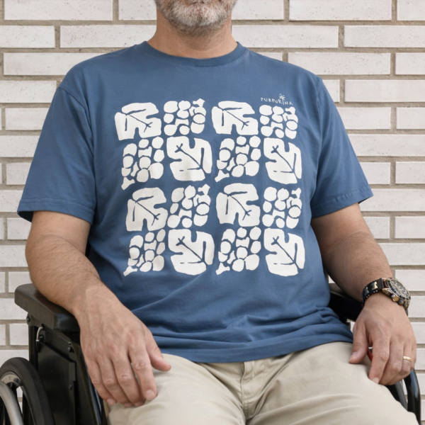 Camiseta Azul Hombre "Baldosa"