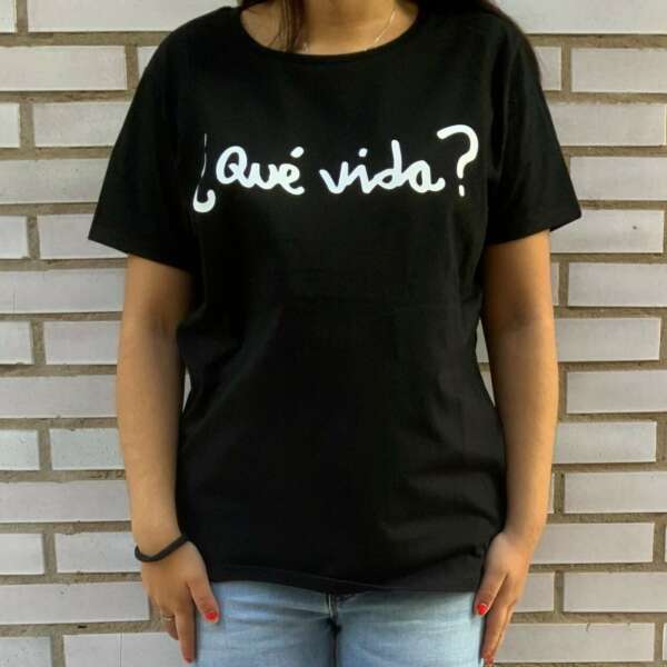 Camiseta Negra "Vida"