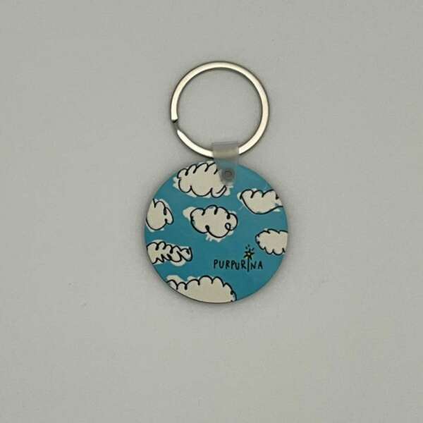 Llaveros Purpurina "Nubes"