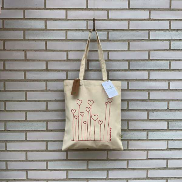 Bolsa Natural " Corazones"