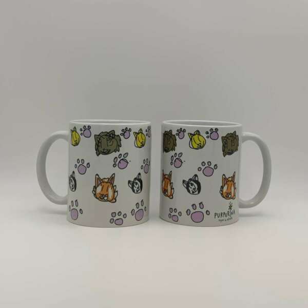 Taza "Gatos y HUELLAS"