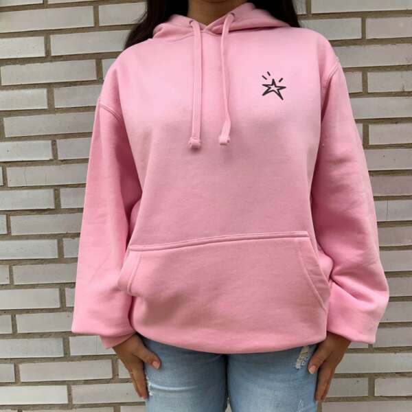 Sudadera CAPUCHA Rosa "perro"