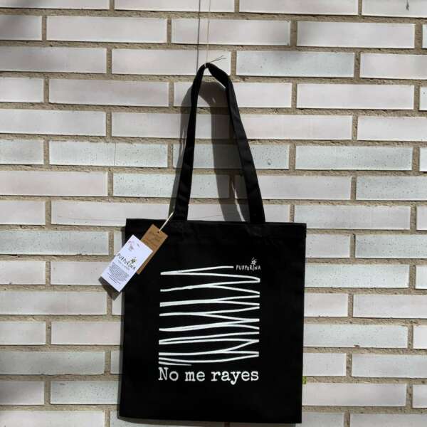 Bolsa negra "No me rayes"